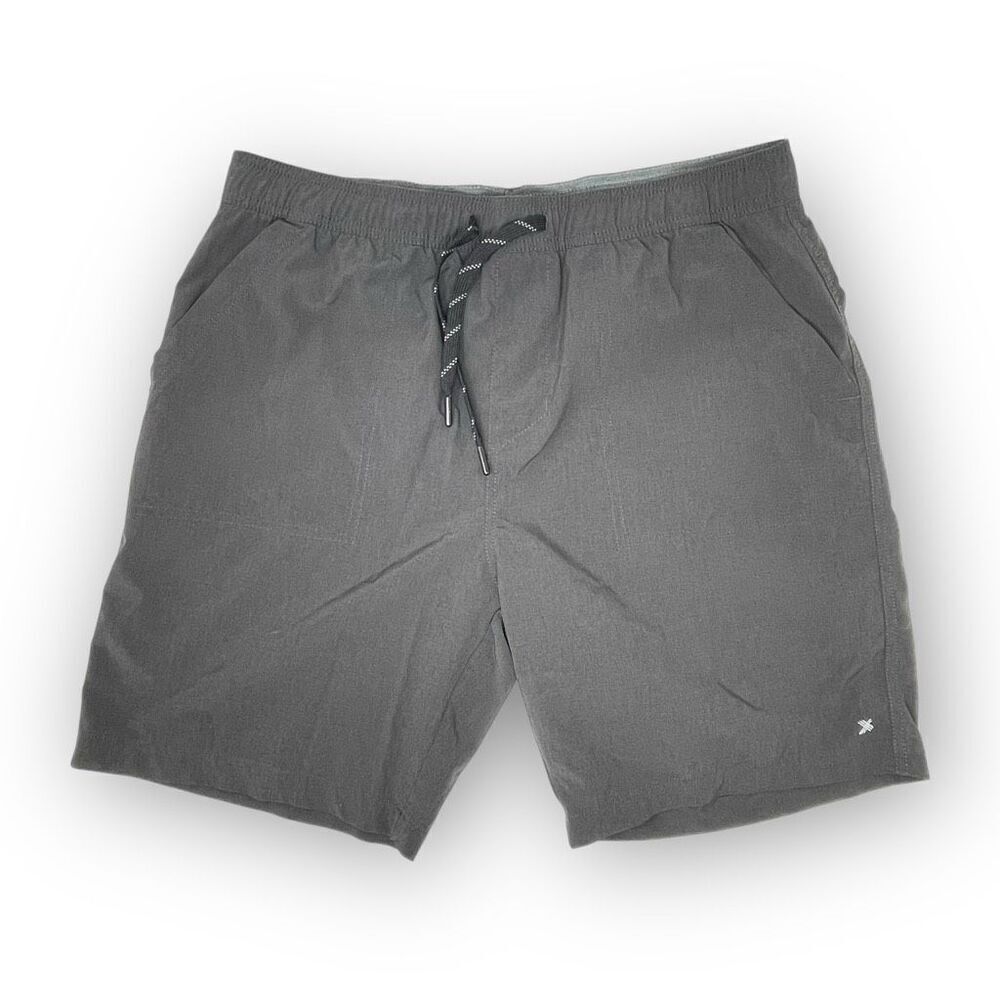 Kenneth Cole Active Tech Pull On Shorts Stretch Gray Men’s Size Large